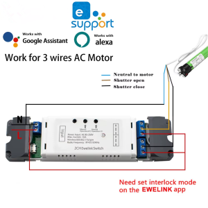eWelink Wifi Smart Switch Relay Circuit Breaker AC 85-250V DC 7-32V ON Off RF 433MHz Inching  Self-locking Module For Alexa