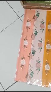 20 Lembar kertas buket bunga Motif Bunga Mawar Solid Rose Pattern Kb6177