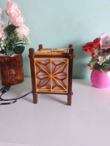 lampu hias kumiko- lampu tidur kumko- lampu meja kumiko