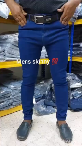 Men Summer Classical Versatile Jeans Cotton Solid Black Wash Skinny Jeans