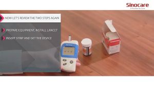 เครื่องวัดน้ําตาล เครื่องตรวจน้ําตาล Sinocare Safe-Accu2 Blood Glucose Meter