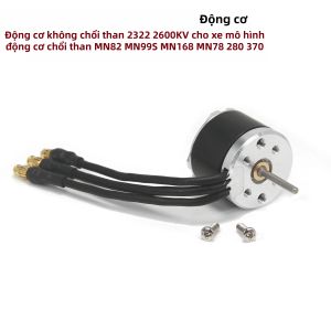 2322 2600KV Động Cơ Không Chổi Than Với AM32 45A ESC Cho Xe RC 1/10-1/16 Xe Bánh Xích AXIAL SCX24 MN82 MN99S 280 370 Động Cơ Không Chổi Than Tương Thích