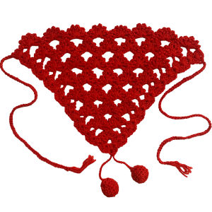 เสื้อคาร์ดิแกนถักสีแดงสตรอเบอร์รี่สไตล์เจ้าหญิงพร้อมแขนพองสำหรับเด็กผู้หญิง เสื้อคลุมกันหนาวแบบสวมหัวคอตั้ง