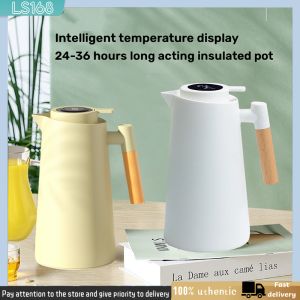 Thermos bottle 1000ML24 hours insulated pot temperature display vacuum thermos bottle large capacity thermos bottle