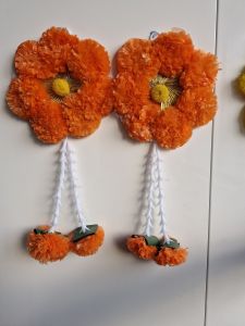 Marigold flowers for Janmashtami/Krishna Bday/Ganesh Chaturthi/Diwali Decoration Ready Local Stock