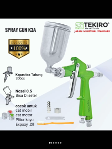 Spray Gun Tekiro K-3A Tabung Atas - Alat Semprot Cat Nozzle 0.5 mm