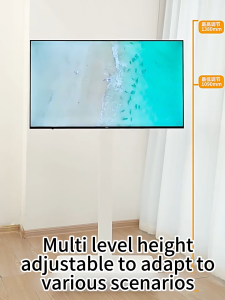 Nearra 32-80" TV Stand 90° Rotate TV Rack Horizontal/Vertical Rotation TV Stand Screen Movable Rack