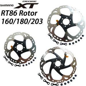 Shimano Deore XT RT86 SLX RT76 RT26 RT56 RT66 Brake Disc 6 Bolt Ice Point Technology MTB Mountain Bicycle Disc 160MM 180MM 203MM