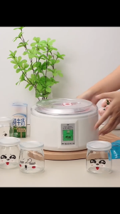 Lecon 1.5L Fully Automatic Yogurt Maker/Rice Wine Maker Home DIY Yogurt Tool/Comes with 7 Glass Jars