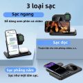 Đế Sạc Không Dây Có Thể Gập Lại 3 Trong 1 Cho iPhone 15/14/13/12/11 IWatch AirPods Trạm Sạc Nhanh Với Giá Đỡ Điện Thoại Loại C. 