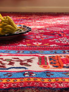 New Bohemian Anti-Slip Carpet Imitation Cashmere Living Room Sofa Tea Table Blanket Entrance Door Mat Rectangular Shape Home Decor