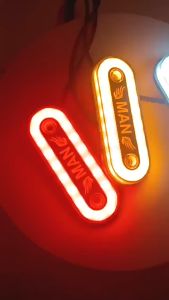 Side Lamp Logo Lampu Bak Samping Truk Fuso Hino Nissan Volvo Mercedez 12volt 24volt Logo Waterproof