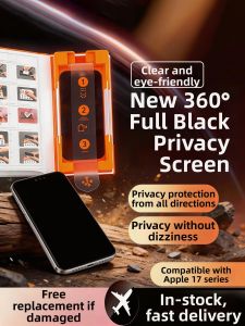YOULANG | Anti-Spy Full-Coverage Fingerprint-Resistant Screen Protector for iPhone 17 Pro/Max