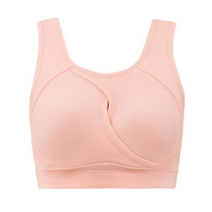 Comfortable Sleepwear Bralette No Steel Ring Gathered Anti Expansion CB118101 Soft Cotton Plant Floral Print Sports Style Full Cup