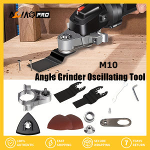 AumoPro Angle Grinder Accessories Oscillating Tool Woodworking Tools Multi-functional Electric Trimming Machine To Cutting Machine Converter Slot Machine with Quick-Lock Accessory Change