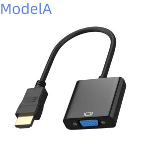 1080P HDMI-compatible to VGA Adapter HDMI-compatible Male to VGA Female Cable HD Video Converter for Laptop PC Tablet Monitor TV