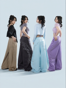 Korean American Hip-Hop Printed Culottes