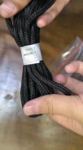 Nukus Tali Sepatu Bulat Hitam - Panjang 120 cm