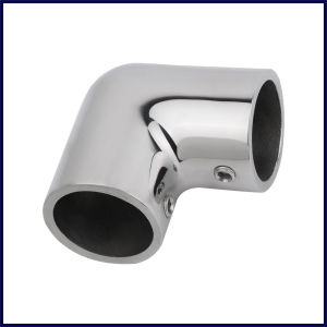 Boat 316 Stainless Steel 2-Way 22/25/30/32mm Tube Connector 90° Elbow Pipe Handrail Fitting Pipe Components Marine Hardware