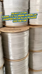 Kabel CCTV / Cable CCTV RG59+2 Plus Power 300 Meter / 300M 1 Roll
