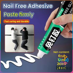KLIMO Strong Nail Free Adhesive Super Glue Quick-Drying No-Punch Adhesive For Plastic Glass Metal