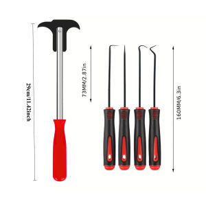 11/5Pcs Oil Seal Pick Tool Double Head Oil Seal Screwdriver Car Auto Oil Seal Removers Automotive Repair & Removal Tool Set