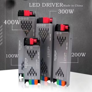 AC 220V To DC12V 24V Switching Power Supply Glue Filling Transformers For Home Light Strip Lighting Dimming 100W 200W 300W 400W