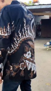 Kemeja Batik Pria Lengan Panjang Paramayoga Terbaru 2022: Baju Atasan Pria Lengan Pendek Kasual Kantor Full Furing - DRUPADI BATIK