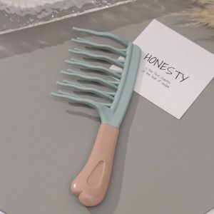 Large Tooth Comb for Curling Iron Long Thick Hair Anti-Static Curling Comb Home Use Wide Tooth Rake Comb Personal Care Tool
