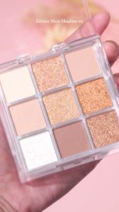 อายแชโดว์ Meilinda Glitter Shot Shadow พาเลทตา กลิตเตอร์ ชิมเมอร์ แมทท์ ทาตา MC3108 กลิตเตอร์