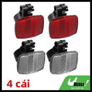 uxcell | Bộ Phản Quang Xe Đạp UXCELL 2 Cái/4 Cái Phản Quang Cảnh Báo An Toàn Cho Tay Lái & Cột Yên Xe MTB Màu Đỏ/trắng Tăng Khả Năng Nhìn Rõ Khi Đạp Xe Ban Đêm