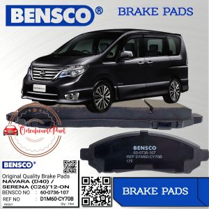 BRAKE PAD KAMPAS REM DEPAN NISSAN NAVARA D40/SERENA C26 - 2012ON BENSCO GERMAN