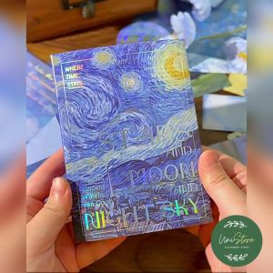Bộ quà tặng phong cách cổ điển - sổ tay bìa cứng chủ đề tác phẩm vincent vangogh