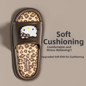 TZLDN | Quiet Slip-resistant Princess Adorable Soft Home Slippers Female Spring Summer Linen