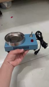 Bếp nấu keo nến ( silicon ) ( tặng 10 cây keo nến )