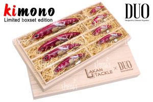กล่องไม้ DUO LUREBOX Lakan tackle x Duo international เหยื่อปลอม เหยื่อตกปลา 1 กล่อง มี 8 ตัว