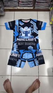 Setelan Anak & Baju Tidur Anak Printing Game Minecraft