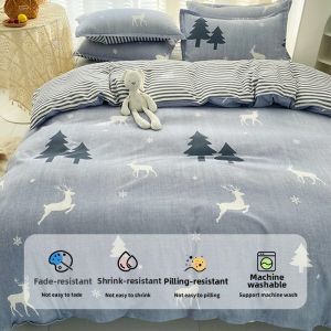 JIFANPAUL | Non-Pure Cotton 3 Piece Bedding Set 1.5m