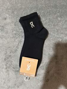 (3 Pairs) Embroidered ON RUN CLOUD Socks Mid Cut Premium Quality