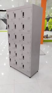 Tủ sắt Locker đựng đồ riêng cho nhân viên văn phòng tủ văn phòng 15 ngăn khóa có chìa đầy đủ như hình màu đẹp 100%