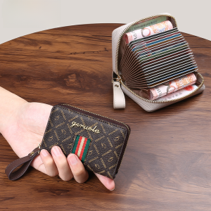New 2025 Ultra-Thin Large Capacity Card Holder Womens Multi-Card Position Compact Integrated Money Storage Bag Luxury Design