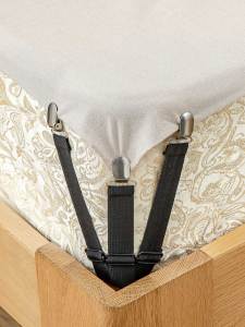 Adjustable Elastic Bed Sheet Fixer Prevents Sliding And Movement Corner Clamp Home Organization Storage by FengQuan