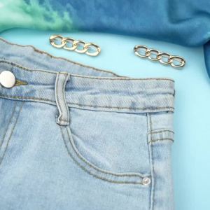 6 PCS Adjustable Jeans Button Pant Waist Tightener Jean Button Pins for Waist Pins Brooch Tightening Waistband