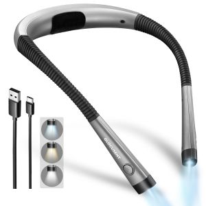 Book Reading Light Lamp Books for Reading Flashlight Bed LED Rechargeable USB Bible Accessories