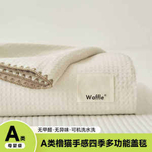 A-Class Gingham Blanket Four Seasons Universal Office Nap Cover Blanket Sofa Air Conditioner Quilt Bed Small Blanket