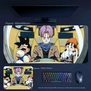 Bandai | Hot Blood Animation Dragon Ball Leather Mouse Pad Boys E-sports Game Non-slip Large Size Keyboard Pad Mouse Pad Cool Table Mat