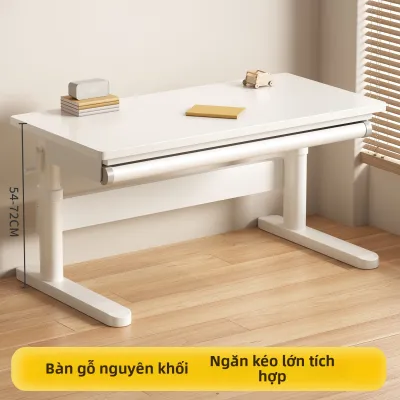 FWTDF | Bộ Bàn Học Điều Chỉnh Mới 2026 cho Học Sinh Gỗ Cứng