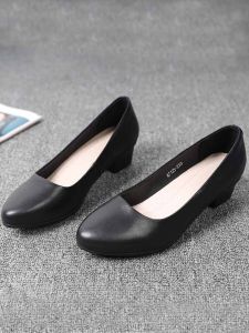 SHIPAILUO | รองเท้าทำงานหนังนิ่มทรงหัวแหลม รองเท้าทำงานสำหรับผู้หญิง ทรงหัวแหลม พื้นยาง รองเท้าหนังสีพื้น สไตล์ทำงาน รองเท้าลำลอง