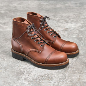 Retro Amekaji Goodyear Welted Handmade Tall Work Boots Men