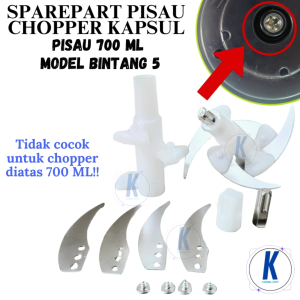 Blade Mata Pisau Tangkai Skrup Blender Bintang 5 Spare Part (1 Liter)